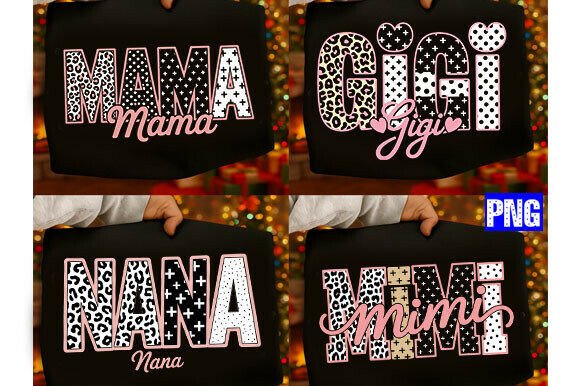 Download Preppy Leopard Mama Gigi Mimi Nana PNG - Mama Collection