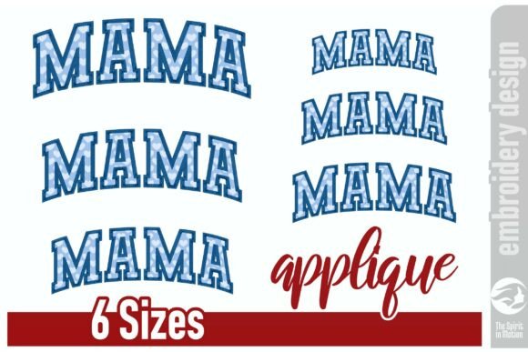 Download Curved Mama Applique Design - Mama Collection