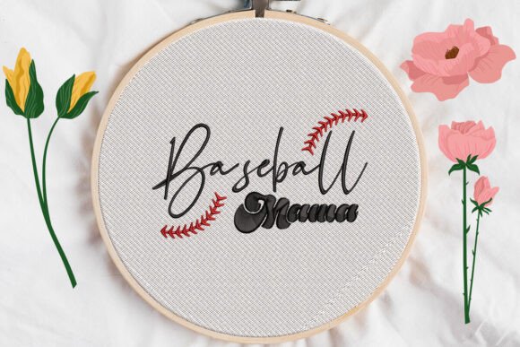 Download Baseball Mama Embroidery - Mama Collection