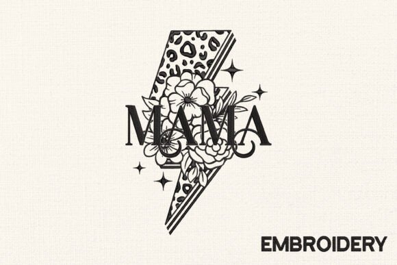 Download Floral Mama Embroidery Design - Mama Collection