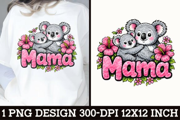 Download Cute Koala Mama T-Shirt Design - Mama Collection