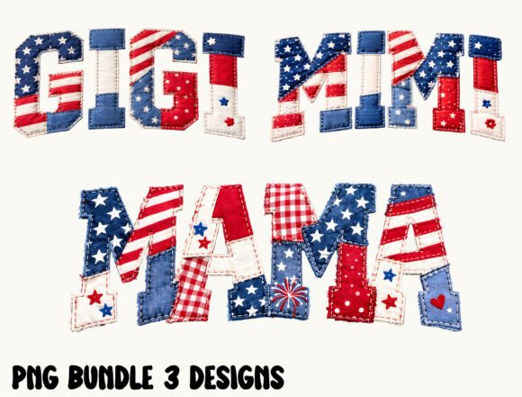 Download Patriotic MAMA GIGI MIMI PNG Bundle - Mama Collection