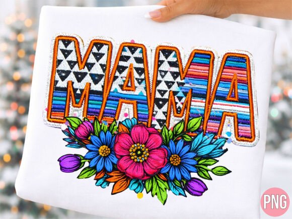 Download Boho Floral Mama Embroidery Texture PNG - Mama Collection