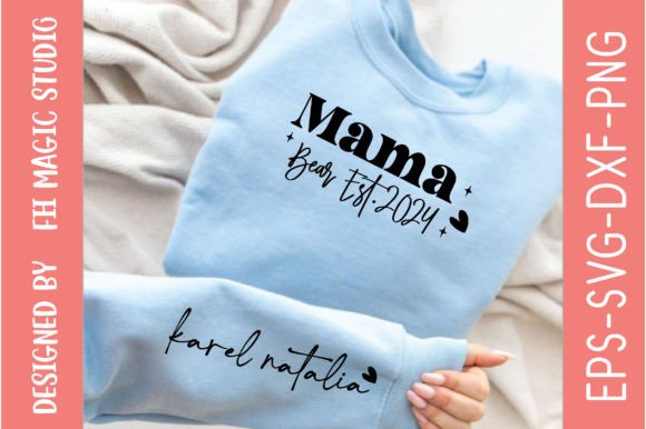 Download Mama Bear Est.2024, Sleeve SVG Designs - Mama Collection