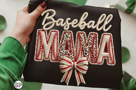 Download Baseball Mama Png, Girly Baseball Bow - Mama Collection