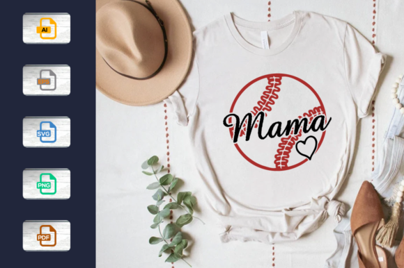 Download Baseball T-shirt Design Mama - Mama Collection