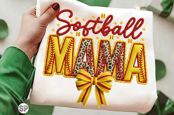 Download Softball Mama Png, Girly Softball Bow - Mama Collection